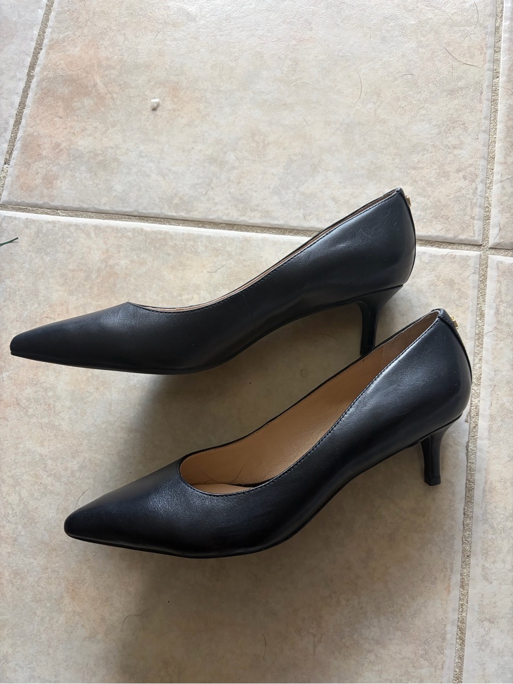 Ralph Lauren Black Kitten Heels